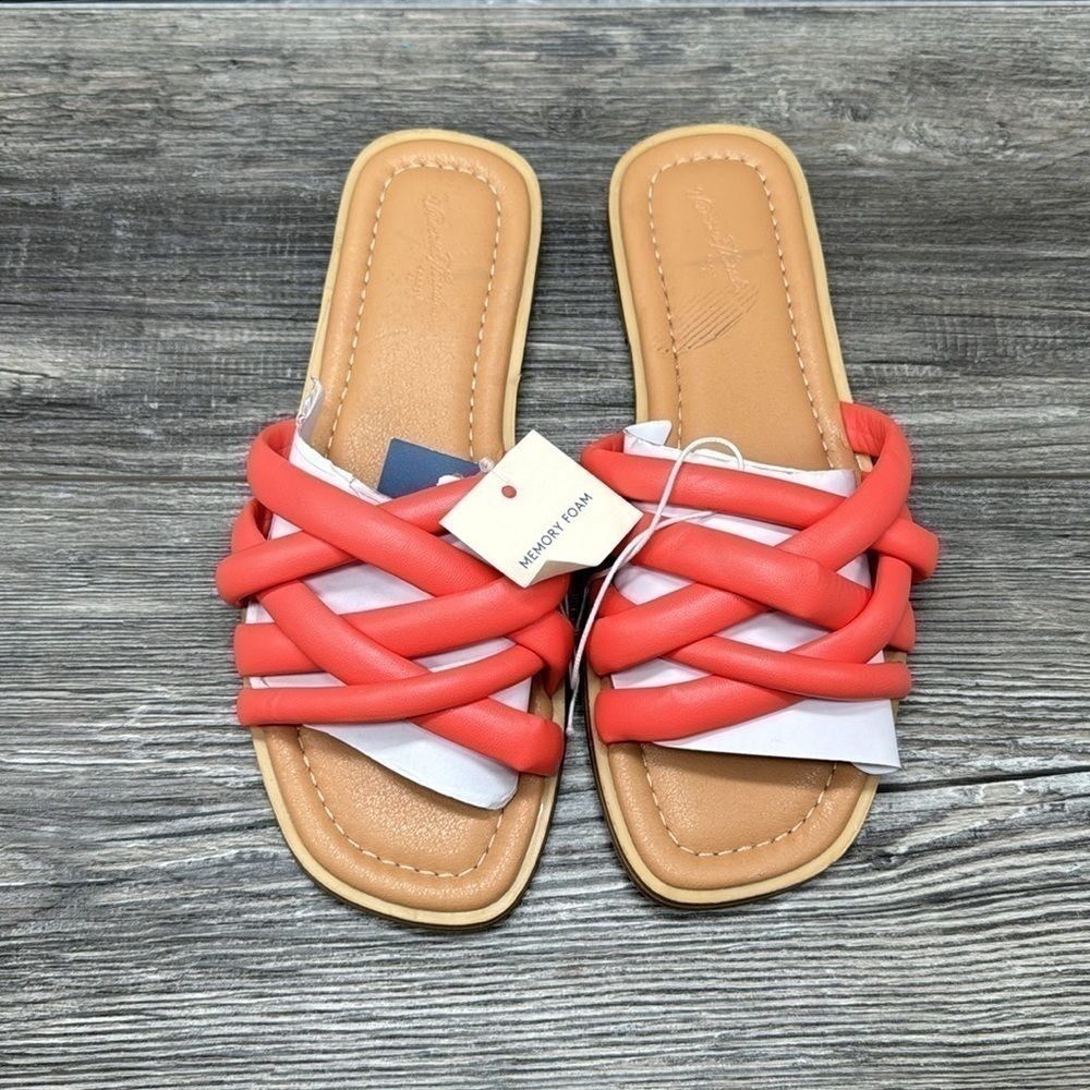 Women's Rian Slide Sandals - Universal Thread Orange - Picture 6 of 8